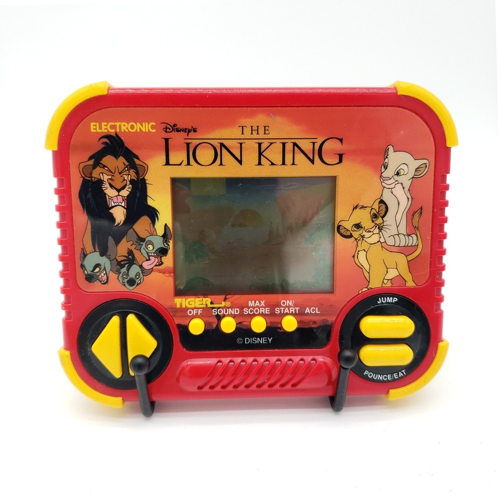 Vintage 90s Retro Handheld LCD Game Disney Lion King Tiger Electronics Toy